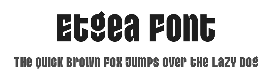 Etgea Font by Sealoung — Display Font