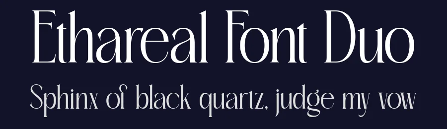 Ethareal Font Duo by burntilldead — Serif Font — thumbnail 2