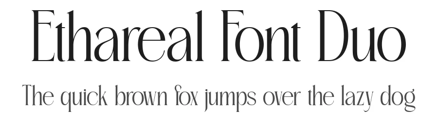 Ethareal Font Duo by burntilldead — Serif Font
