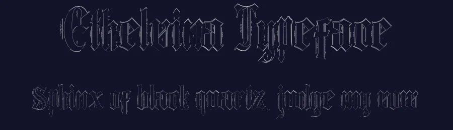Ethelvina Typeface by Yai Salinas — Display Font — thumbnail 2