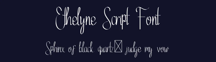 Ethelyne Script Font by edricstudio — Script Handwritten Font — thumbnail 2