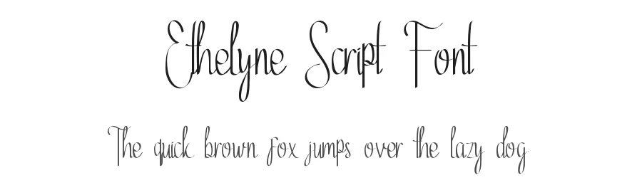 Ethelyne Script Font by edricstudio — Script Handwritten Font