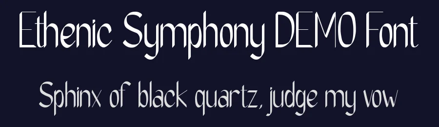 Ethenic Symphony DEMO Font by Say Studio — Display Font — thumbnail 2