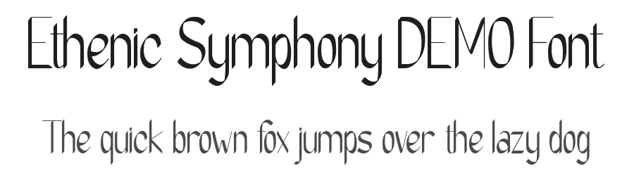 Ethenic Symphony DEMO Font by Say Studio — Display Font