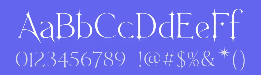 Ethereal Nymeria Font by letterhanna — Display Font — thumbnail 3