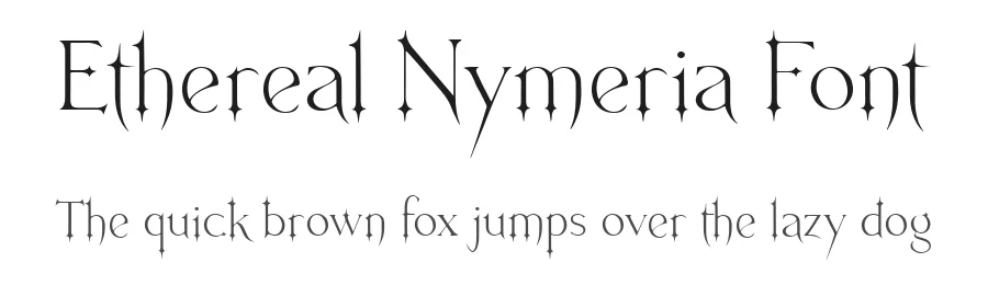 Ethereal Nymeria Font by letterhanna — Display Font
