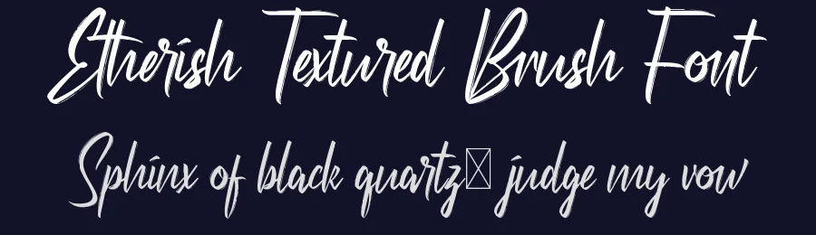Etherish Textured Brush Font by nihstudio — Script Handwritten Font — thumbnail 2