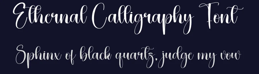 Ethernal Calligraphy Font by creativeletter — Script Handwritten Font — thumbnail 2