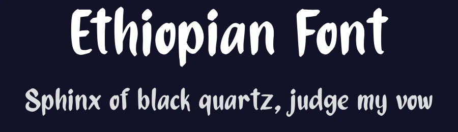 Ethiopian Font by hujantype — Script Handwritten Font — thumbnail 2