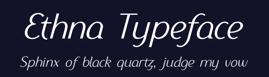Ethna Typeface by NREY — Sans Serif Font — thumbnail 2
