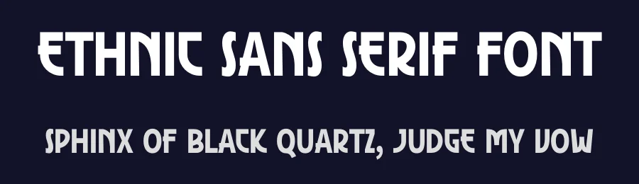 Ethnic Sans Serif Font by Graphicxell — Sans Serif Font — thumbnail 2