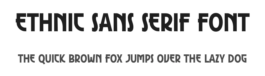 Ethnic Sans Serif Font by Graphicxell — Sans Serif Font