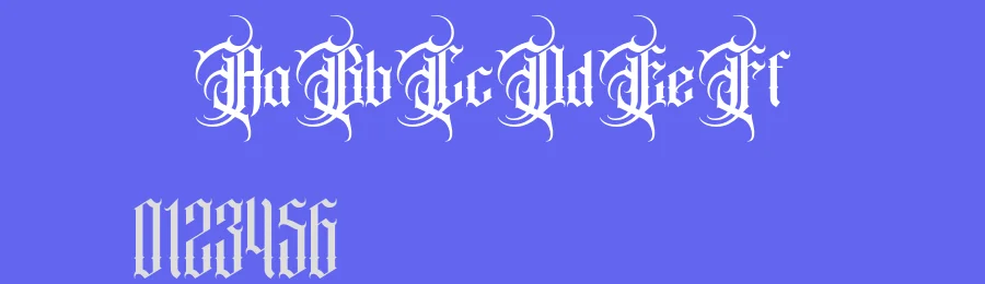 Ethoris – Blackletter Horror Font by burntilldead — Blackletter Font — thumbnail 3