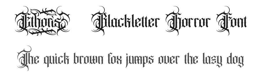 Ethoris – Blackletter Horror Font by burntilldead — Blackletter Font