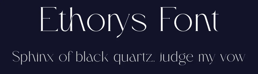 Ethorys Font by Gridline Type — Serif Font — thumbnail 2