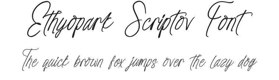 Ethyopark Scriptov Font by stylishtype.co — Script Handwritten Font