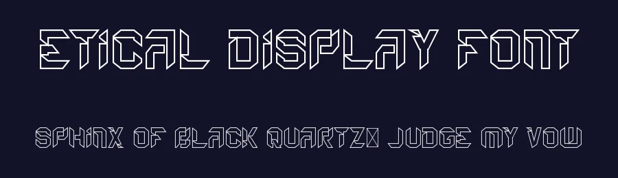 Etical Display Font by RaisProject — Display Font — thumbnail 2