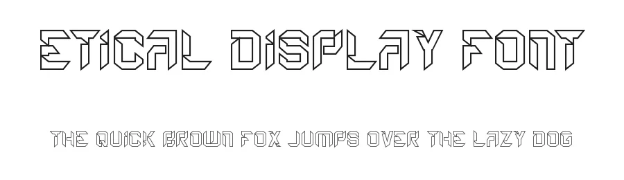 Etical Display Font by RaisProject β Display Font