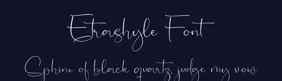 Etrashyle Font by perspectype — Script Handwritten Font — thumbnail 2