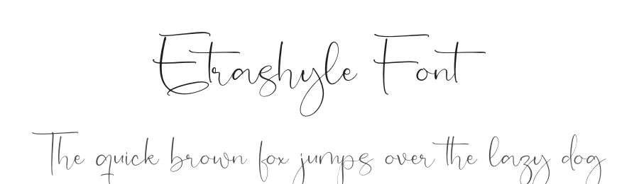 Etrashyle Font by perspectype — Script Handwritten Font