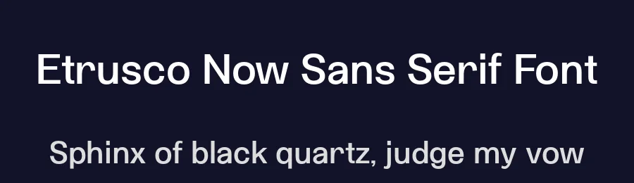 Etrusco Now Sans Serif Font by Italiantype — Sans Serif Font — thumbnail 2