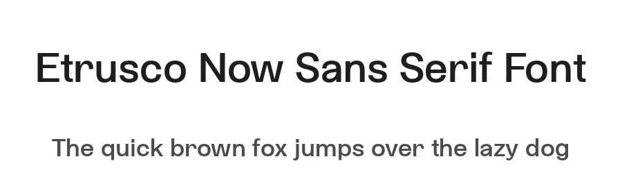 Etrusco Now Sans Serif Font by Italiantype — Sans Serif Font