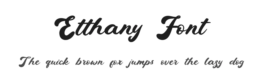 Etthany Font by Dhabee — Script Handwritten Font