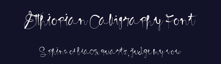 Etthiopian Calligraphy Font by Linyeng_Studio — Script Handwritten Font — thumbnail 2