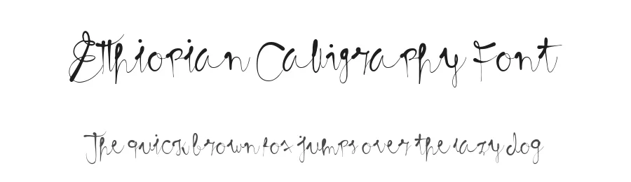 Etthiopian Calligraphy Font by Linyeng_Studio — Script Handwritten Font