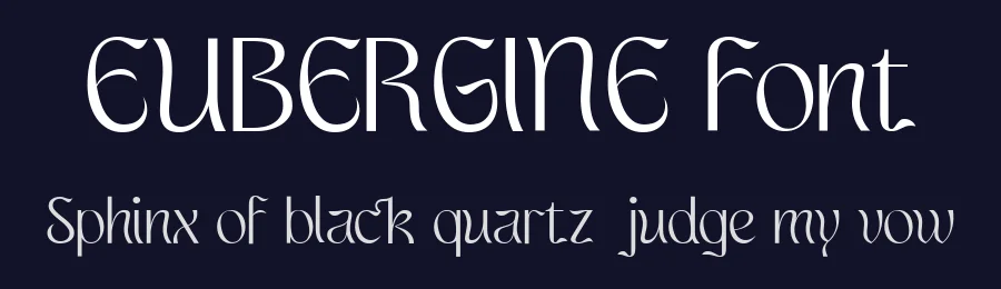 EUBERGINE Font by Typetemp Studio — Display Font — thumbnail 2