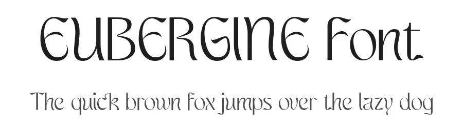 EUBERGINE Font by Typetemp Studio — Display Font