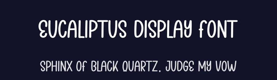 Eucaliptus Display Font by andikastudio — Display Font — thumbnail 2
