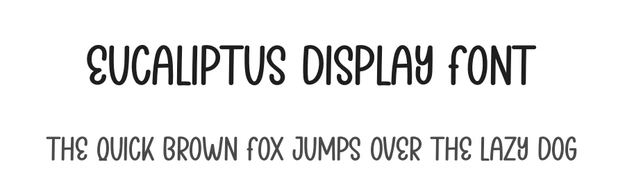 Eucaliptus Display Font by andikastudio — Display Font