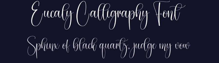 Eucaly Calligraphy Font by creativeletter — Script Handwritten Font — thumbnail 2