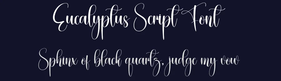 Eucalyptus Script Font by creativeletter — Script Handwritten Font — thumbnail 2