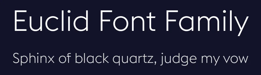 Euclid Font Family by Swiss Typefaces — Sans Serif Font — thumbnail 2