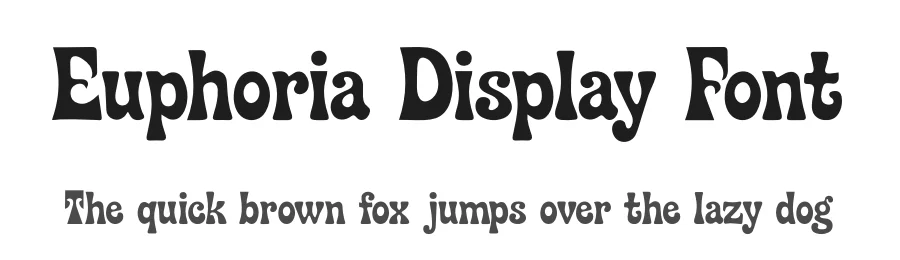 Euphoria Display Font by overlaytemplates — Display Font