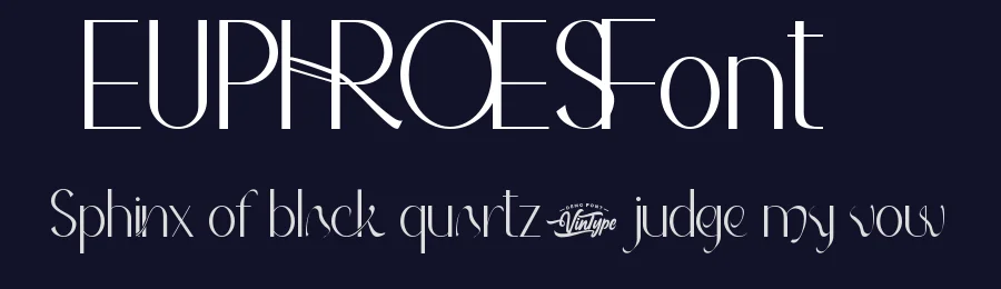 Euphroes Font by VinType — Display Font — thumbnail 2