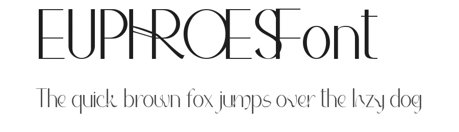 Euphroes Font by VinType — Display Font