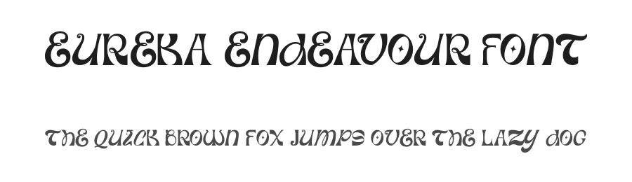 Eureka Endeavour Font by endeavourstudio — Display Font
