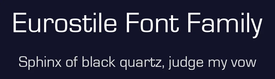Eurostile Font Family by Aldo Novarese — Sans Serif Font — thumbnail 2