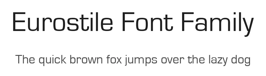Eurostile Font Family by Aldo Novarese — Sans Serif Font