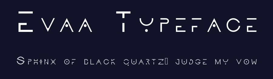 Evaa Typeface by MARK-ALAIN GRENON — Sans Serif Font — thumbnail 2