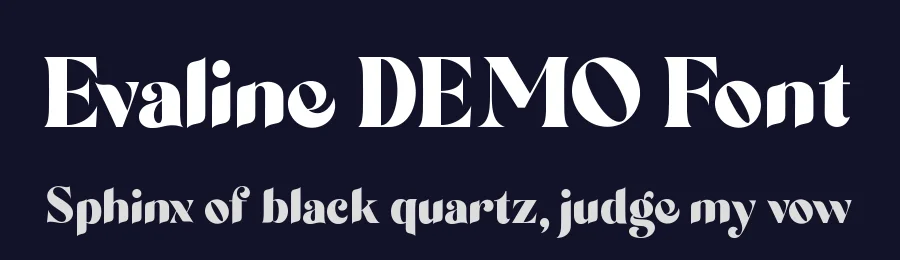Evaline DEMO Font by Say Studio — Display Font — thumbnail 2