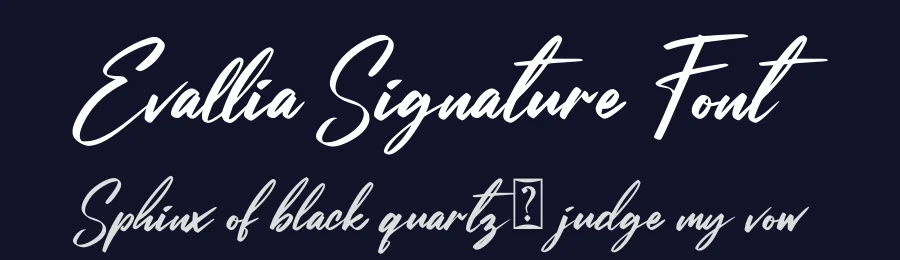 Evallia Signature Font by Abraham Type — Script Handwritten Font — thumbnail 2
