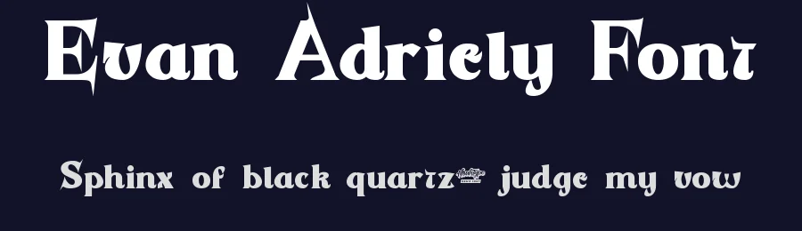 Evan Adriely Font by noahtype — Display Font — thumbnail 2