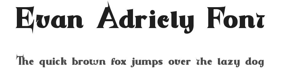 Evan Adriely Font by noahtype — Display Font