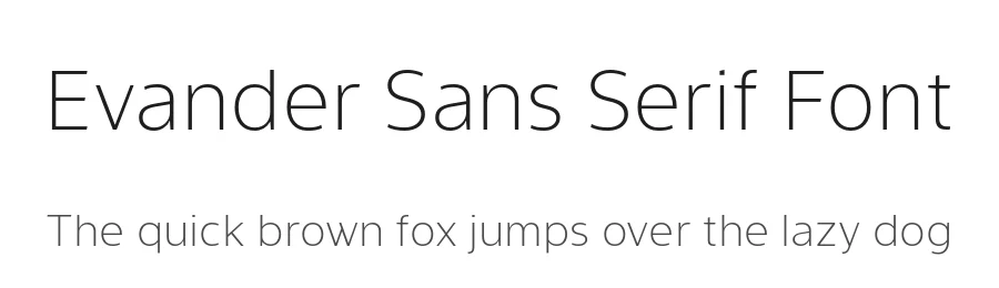 Evander Sans Serif Font by Punchform โ Sans Serif Font