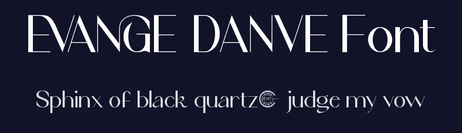 Evange Danve Font by RaisProject — Display Font — thumbnail 2