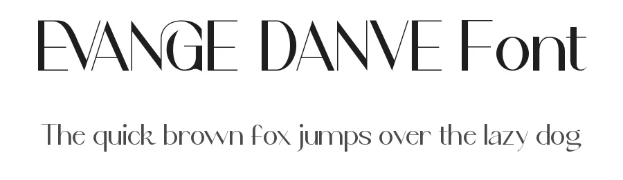 Evange Danve Font by RaisProject — Display Font
